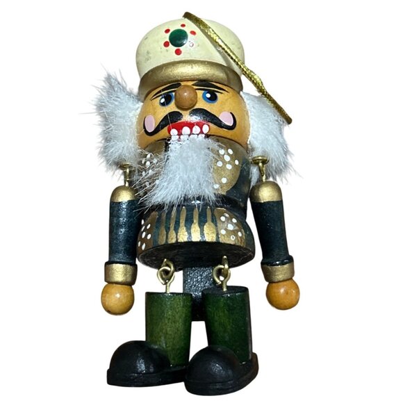 Kurt S. Adler 1993 Felt Mouse & Wooden Nutcracker Christmas Ornaments - Picture 5 of 7